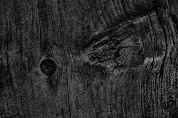Yıpranmış eski düğümlü siyah çam ahşap döşemeler Grunge doku kırık