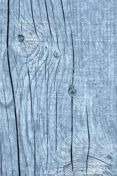 Yıpranmış eski düğümlü toz mavi çam ahşap döşemeler Grunge doku kırık