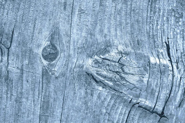 Yıpranmış eski düğümlü toz mavi çam ahşap döşemeler Grunge doku kırık