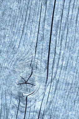 Yıpranmış eski düğümlü toz mavi çam ahşap döşemeler Grunge doku kırık