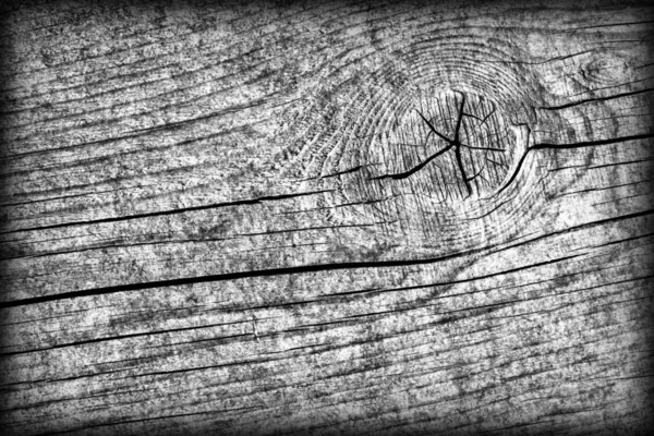 Velho Weathered rachado entalhado cinza pinho madeira floorboard Vignette — Fotografia de Stock