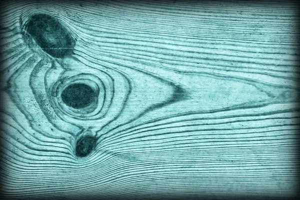 Eski düğümlü camgöbeği çam ahşap tahta Grunge doku detay Vignetted