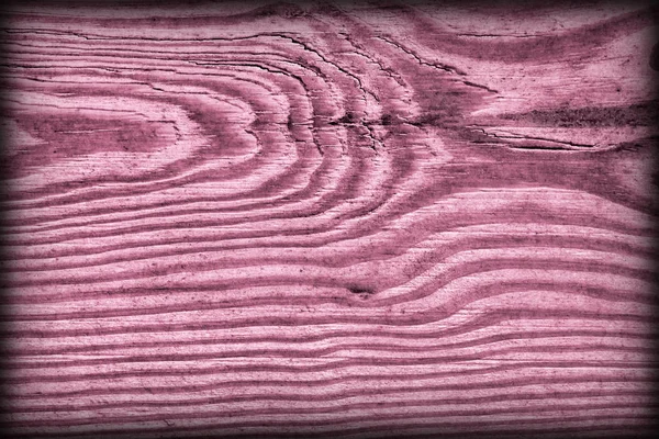 Eski düğümlü macenta çam ahşap tahta Grunge doku detay Vignetted