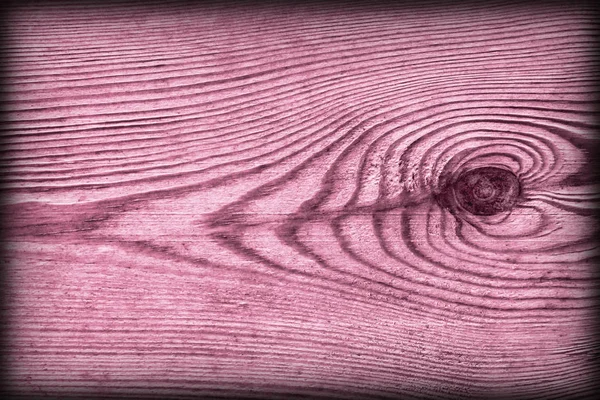 Eski düğümlü macenta çam ahşap tahta Grunge doku detay Vignetted