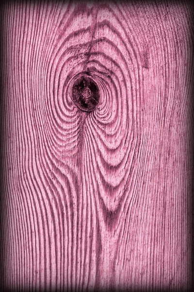 Eski düğümlü macenta çam ahşap tahta Grunge doku detay Vignetted