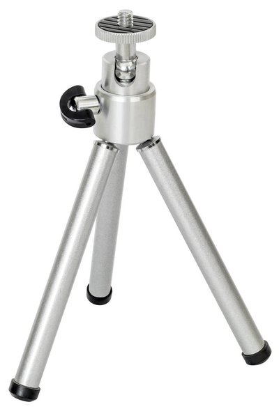 Small Portable Aluminum Tripod Isolated On White Background