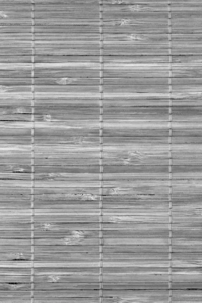 Grå rustik bambu plats matta spaltgolv sammanflätad grov Grunge konsistens — Stockfoto