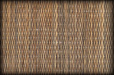 Doğal Brown kıvrımlı saman yer Mat rustik kaba V titreşimli