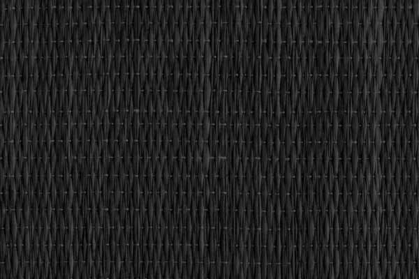 Black Dyed Plaited Interlaced Straw Place Mat Rustic Coarse Grun — Stock Photo, Image