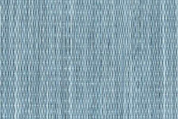 Blue Dyed Plaited Interlaced Straw Place Mat Rustic Coarse Grunge Texture — Stock Photo, Image
