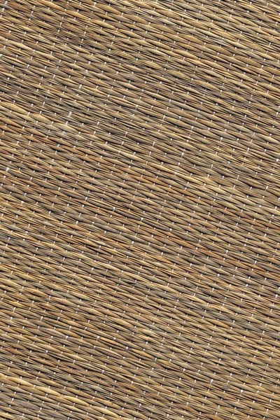 Naturalny brąz plecione z przeplotem słomy miejsce Mat rustykalne G grubej — Zdjęcie stockowe