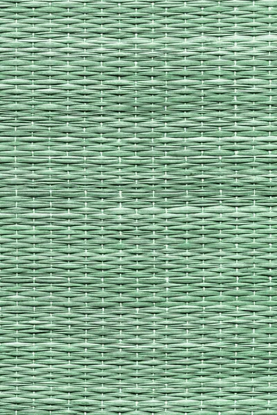 Verde teñido planeado entrelazado paja lugar estera rústico grueso Grun —  Fotos de Stock