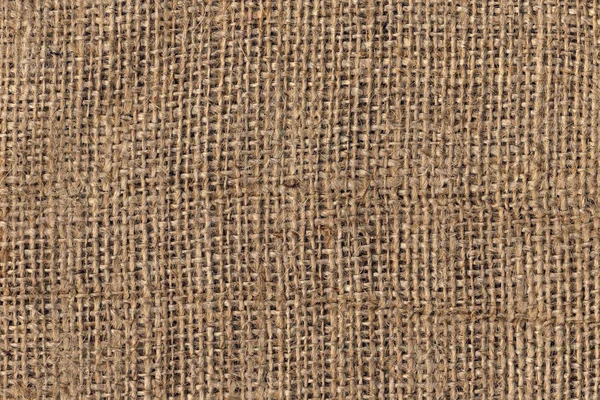 Hochauflösende Natur Brown Burlap Canvas Grobkörniger Grunge Hintergrund Textur — Stockfoto