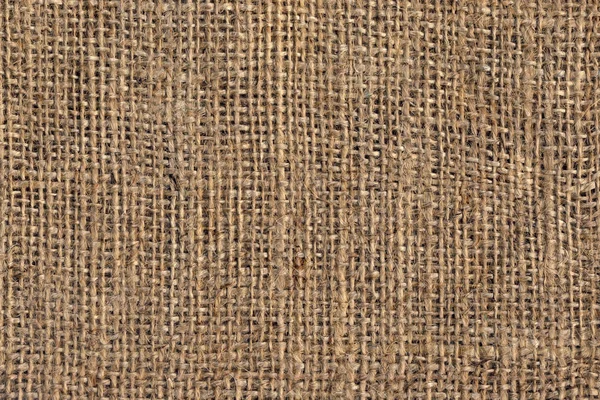 Υψηλής ανάλυσης φυσικό καφέ λινάτσα καμβά χονδροειδείς Grain Grunge υφή φόντου — Φωτογραφία Αρχείου