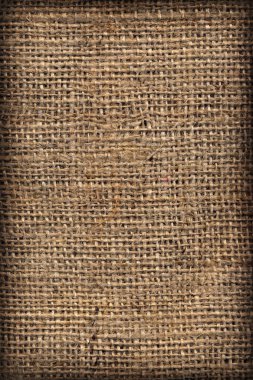 High Resolution Natural Brown Burlap Canvas Coarse Grain Vignette Grunge Background Texture clipart
