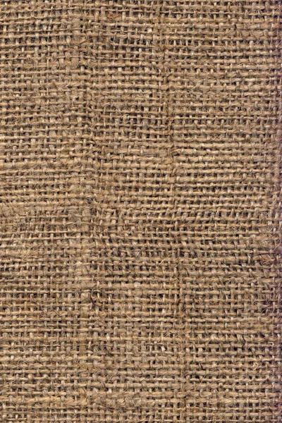 高分辨率天然棕色包布帆布粗粒背景纹理 — 图库照片