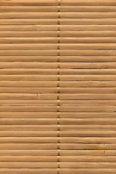 Rústico Natural Brown Slatted Bamboo Place Mat entrelaçado Grain Grunge Textura grossa — Fotografia de Stock