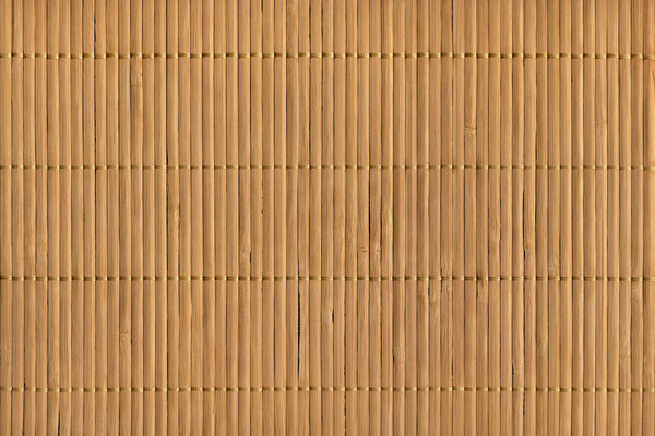 Rustic Natural Brown Slatted Bamboo Place Mat Interlaced Coarse Grain Grunge Texture