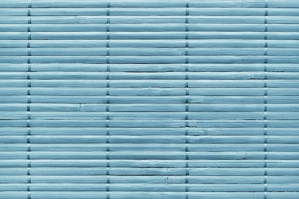 Kaba taneli doku toz mavi boyalı rustik çıtalı bambu yer minderi titreşimli — Stok fotoğraf