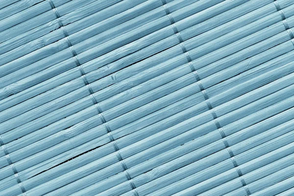 Polvo azul teñido rústico laminado bambú lugar Mat entrelazado grano grueso Grunge textura —  Fotos de Stock