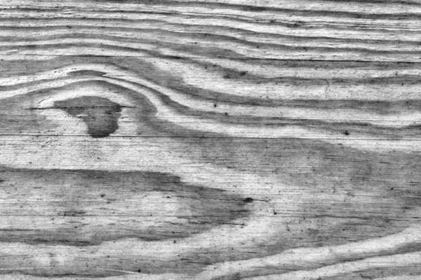 Régi viharvert rohadt repedt csomózott fehérített szürke és lakkozott fenyő deszka pelyhes Grunge textúra részletessége — Stock Fotó