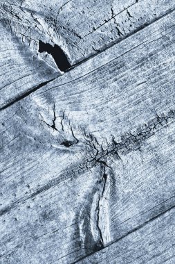 Mavi eski yıpranmış düğümlü çam ahşap Floorboard Grunge doku detay kırık