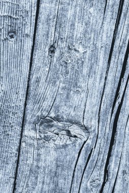 Mavi eski yıpranmış düğümlü çam ahşap Floorboard doku Rusty Phillips vida katıştırılmış ayrıntı ile kırık