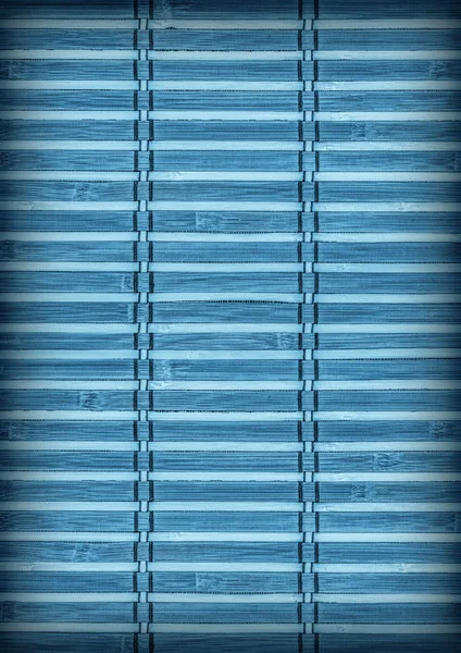 Высокое разрешение Bamboo Место коврик порошок синий сельский грубый зерно Виньетка текстура — стоковое фото