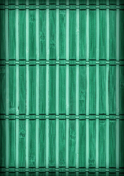 Tapis de place en bambou haute résolution Vert émeraude Rustique Grains grossiers Vignette Texture — Photo
