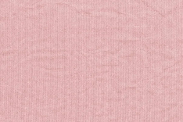 High Resolution Pink Recycled Striped Kraft Paper Crumpled Coarse Grain Texture — Stock Photo, Image