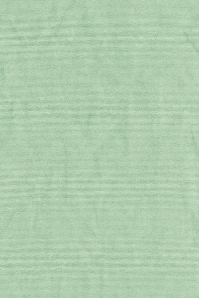 High Resolution Kelly Green Recycled Striped Kraft Paper Crumpled Coarse Grain Texture — 스톡 사진