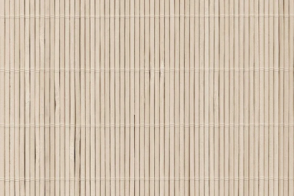 Alta resolução branqueado bege bambu rústico lugar tapete ripado I — Fotografia de Stock