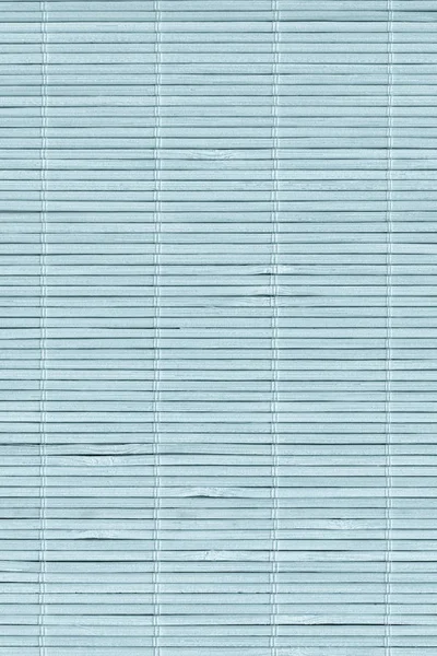 High Resolution Bleached Pale Blue Bamboo Rustic Place Mat Slatt — Stock Photo, Image