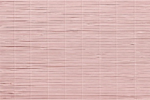 High Resolution Bleached Pink Bamboo Rustic Place Mat Slatted In — Stock Photo, Image