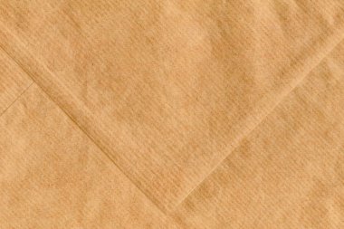 Brown Striped Kraft Paper Envelope Grunge Crumpled Surface Texture Detail