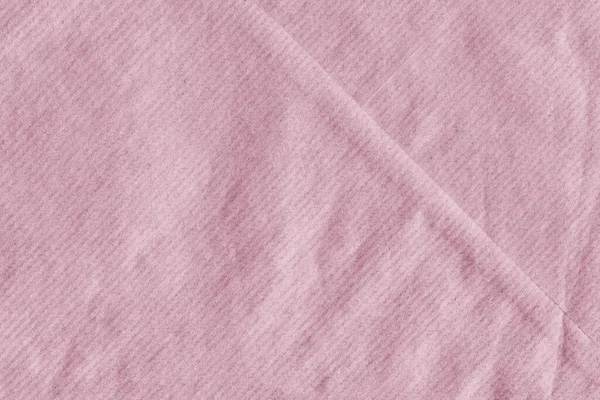 Pink Striped Kraft Paper Envelope Grunge Crumpled Surface Textur — 스톡 사진