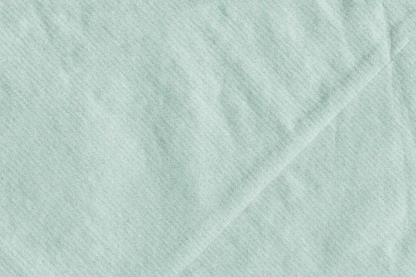 Pale Kelly Green Striped Kraft Paper Envelope Grunge Crumpled Surface Texture Detail — ストック写真