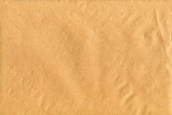 Brown Striped Kraft Paper Envelope Grunge Crumpled Surface Textu — Stok fotoğraf