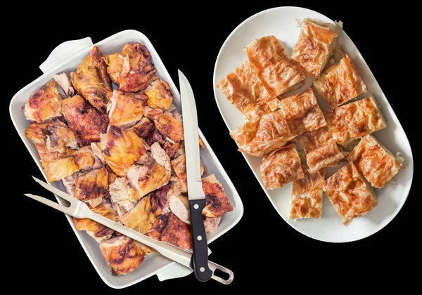 High Resolution Samples Freshly Spit Roasted Pork Meat Traditional Savory — Stock Photo, Image