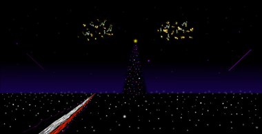 Büyük şehirde yılbaşı gecesini