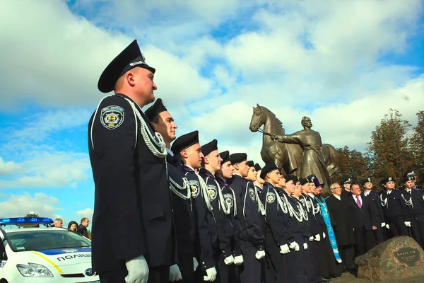 Photo de jeunes policiers en Ukraine — Photo