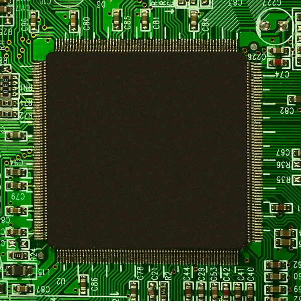 Processor en elektronische componenten — Stockfoto