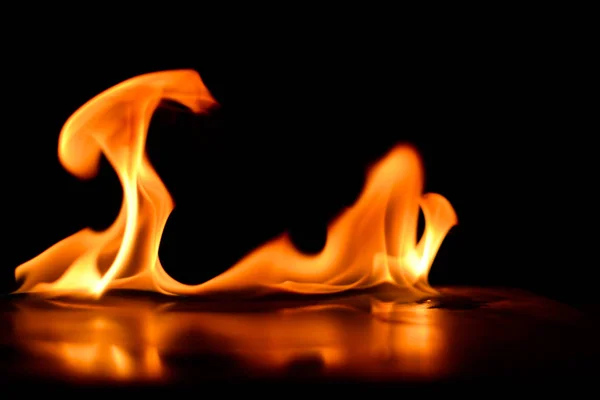 Lodern Feuer Flamme Textur Hintergrund — Stockfoto