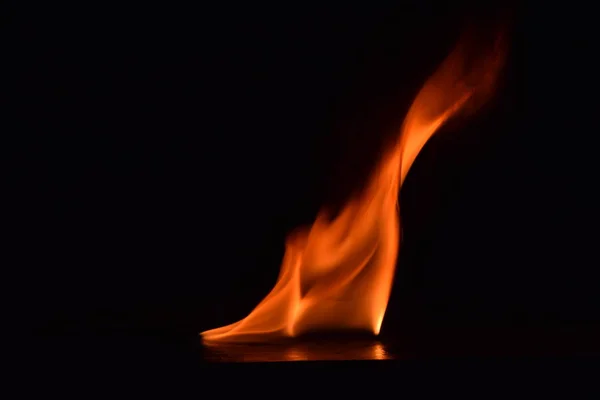 Abstract Fire Flames Isolated Black Background — Stock Photo, Image