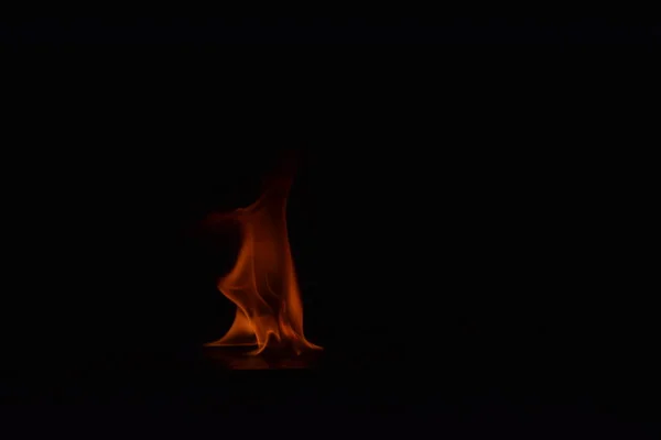 Abstract Fire Flames Isolated Black Background — Stock Photo, Image