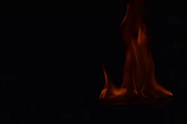 Abstract Fire Flames Isolated Black Background — Stock Photo, Image