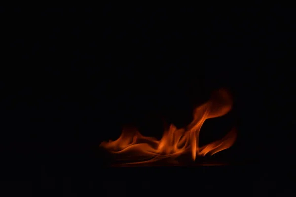 Abstract Fire Flames Isolated Black Background — Stock Photo, Image