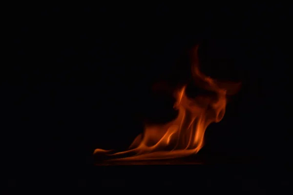 Abstract Fire Flames Isolated Black Background — Stock Photo, Image