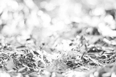 folyo kağıt arka plan dokusu üzerinden beyaz bokeh