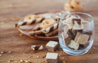 çikolata kahverengi lezzetli Kurabiye ve tatlı